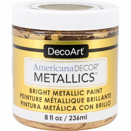 DECO ART Deco Art ADMTL-04 8 oz Americana Decor Metallic Paint; 24k Gold ADMTL-04